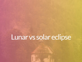 Lunar vs solar eclipse