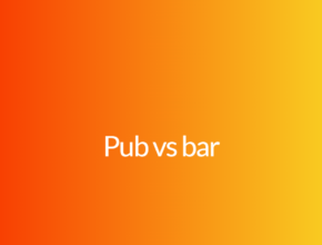 Pub vs bar