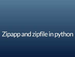 Zipapp and zipfile in python